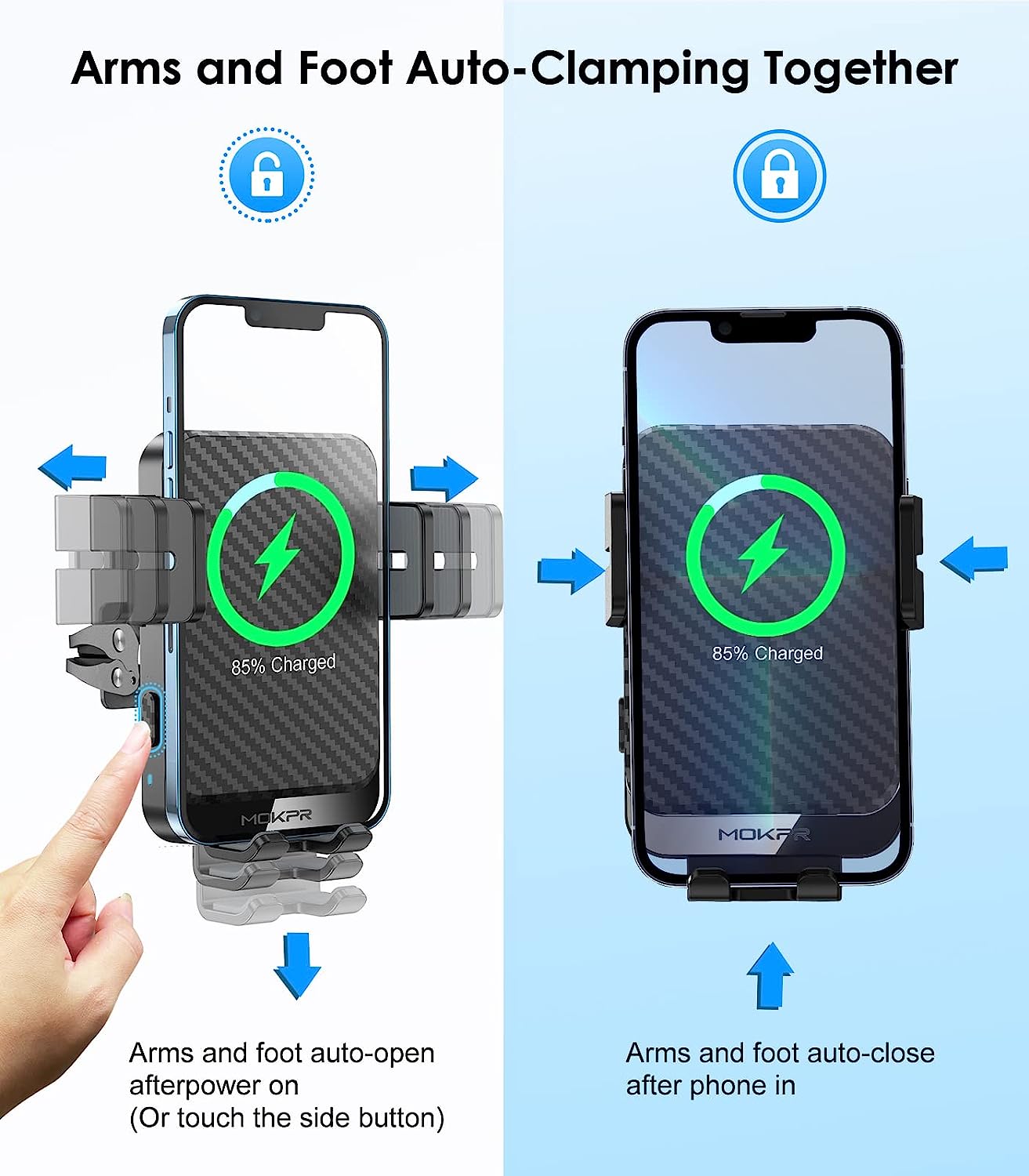 Auto-Clamping Charging Mount