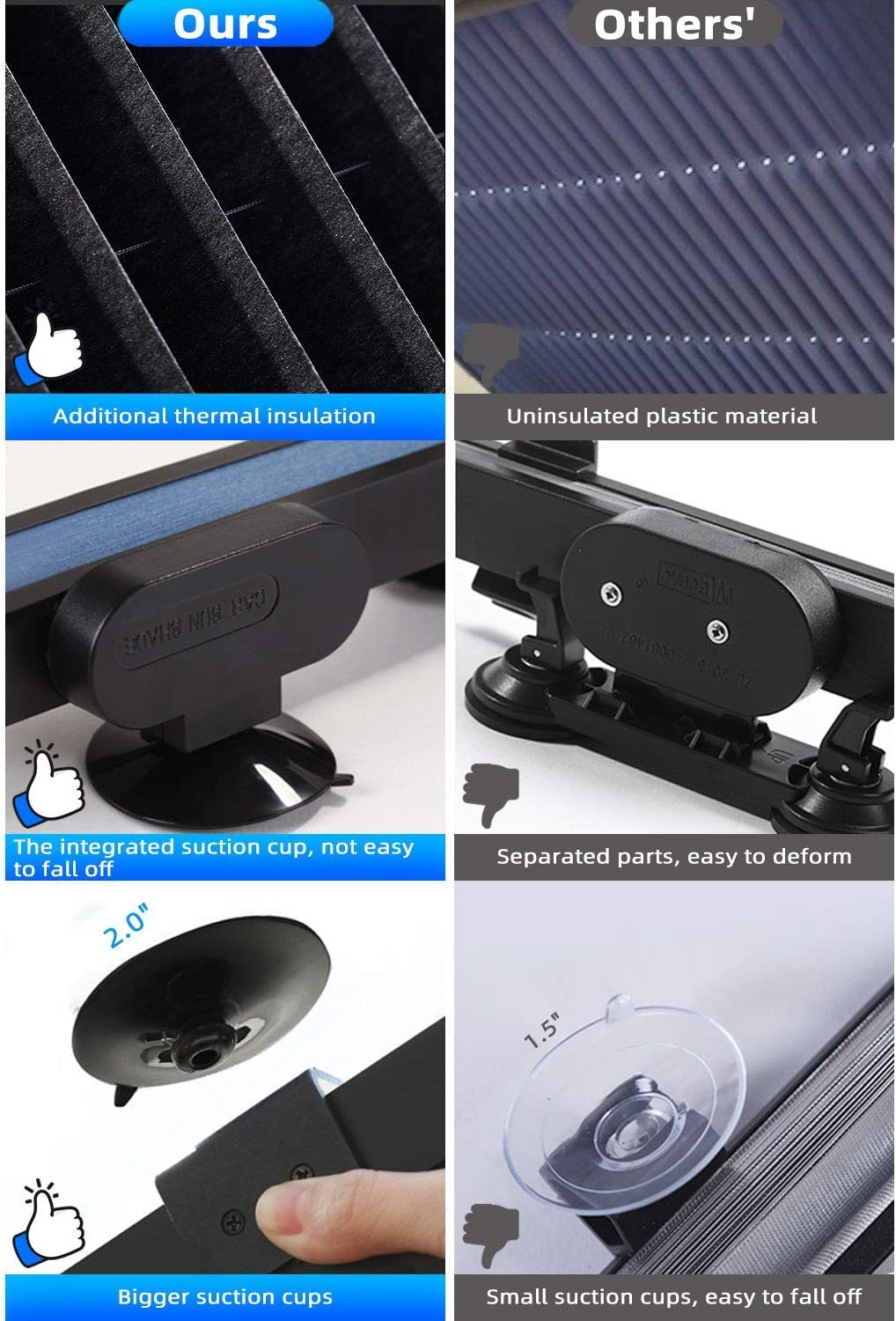 Retractable Windshield Sun Shade