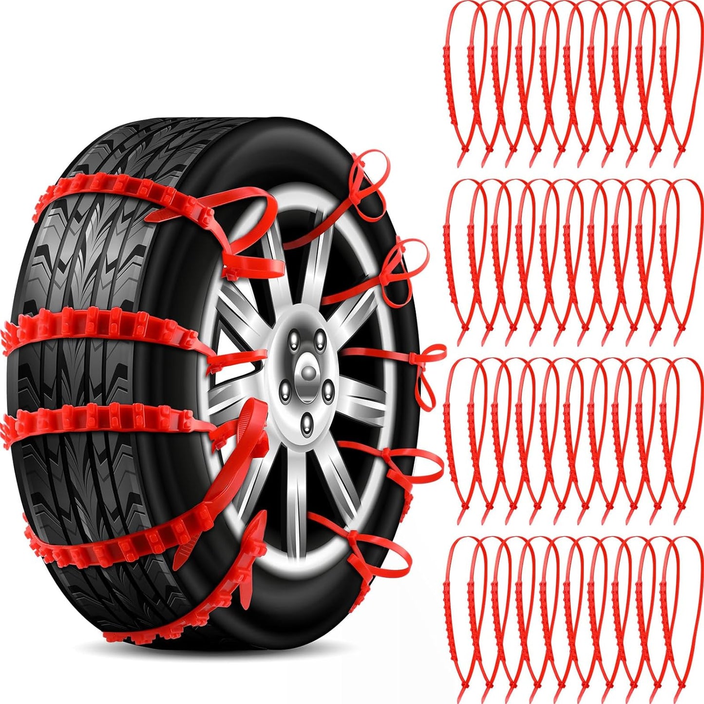Car Tire Snow Chain Zip Ties