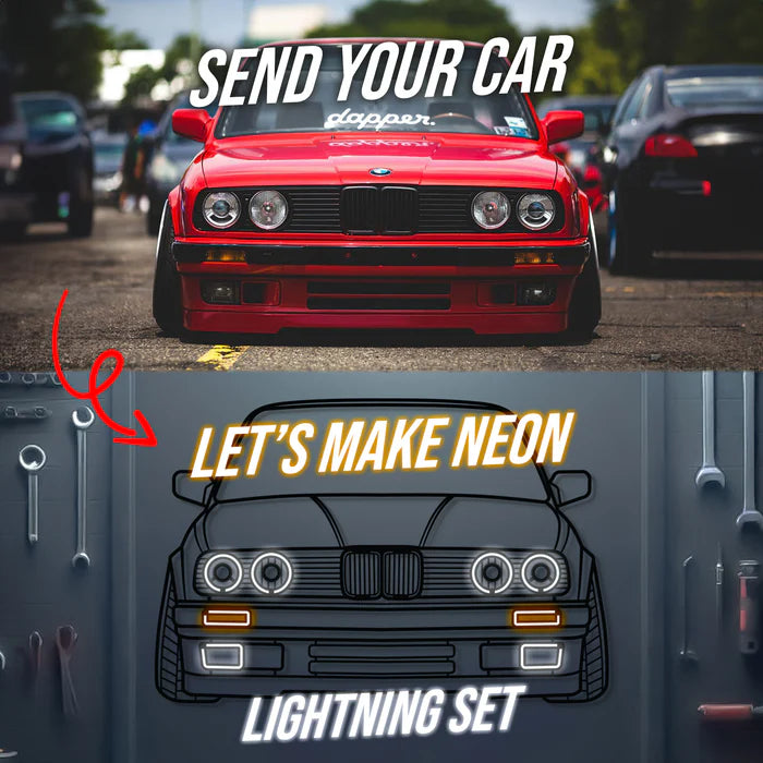 3D Neon Car Signs