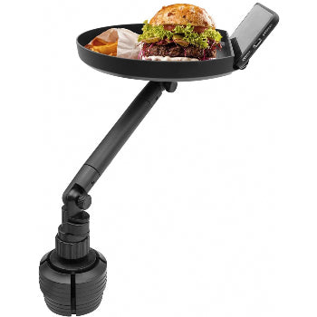 Adjustable Cup Holder Food Tray